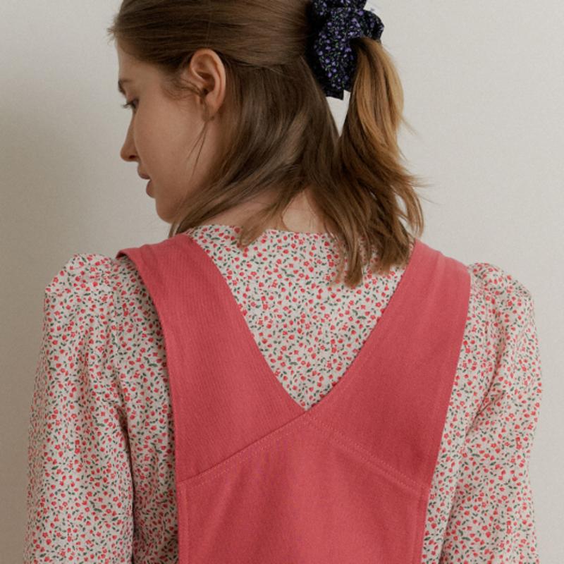 AMONG A FLORAL SCRUNCHIE [4colors]