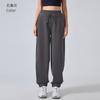 Autumn and winter velvet thermal sweatpants women's fashion versatile casual sweatpants loose corset fitness yoga pants