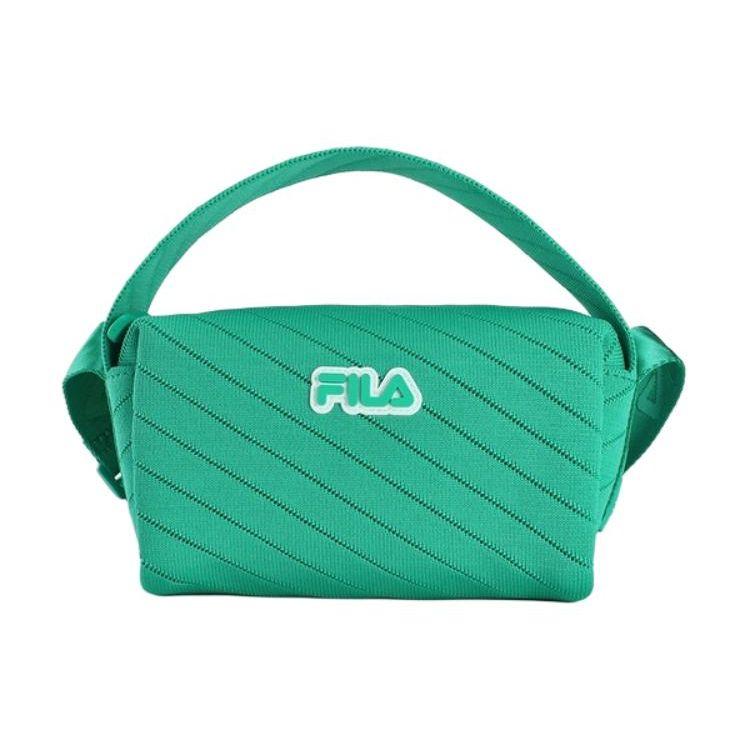 FILA Fashion Casual Logo Print Fabric Crossbody Bag Small Size Women bags Soft-Green F13W428161FGN Pine Green,Extra Small