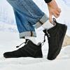 Warm Plush Couple Snow Boots Winter Men's Ankle Boots Outdoor Non-slip Men Work Boots Fashion Winter Sneakers Big Size 36-48