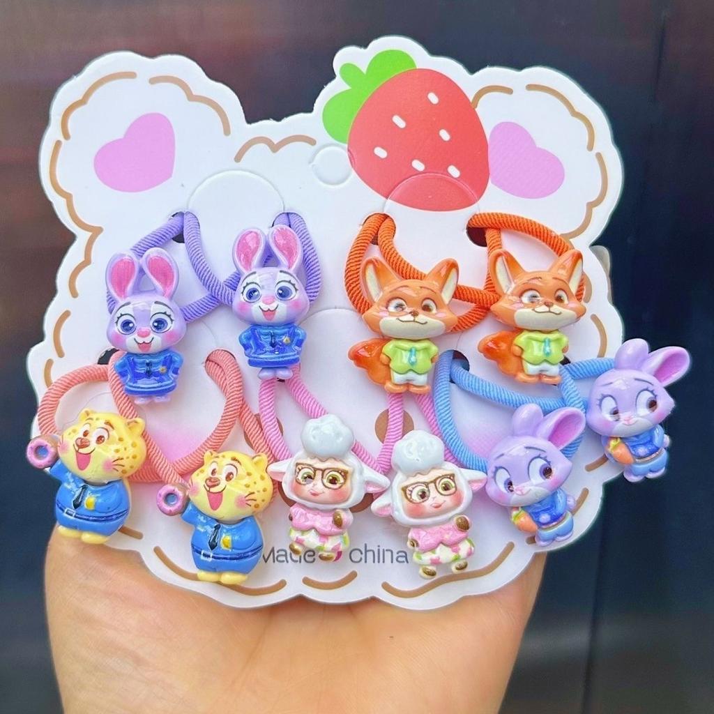 10pcs Disney Zootopia Cute Cartoon Rabbit Officer Headband - Elastic Headband, Daily Use Hair Accessories for Kids and Girls