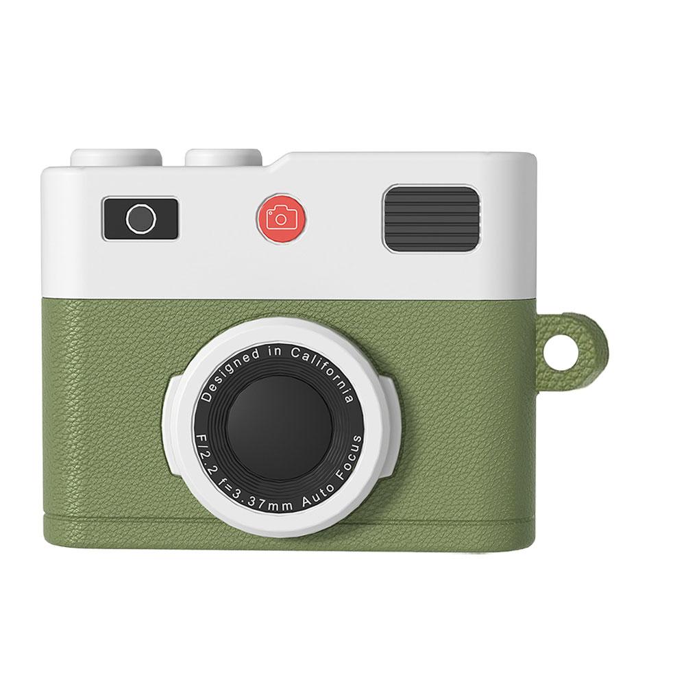 Retro Camera Design Case for AirPods Pro 3 Soft Silicone Protective Cover Shockproof Anti Scratch Wireless Charging Compatible