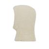 VARZAR Monogram Label Soft Knit Balaclava Cream