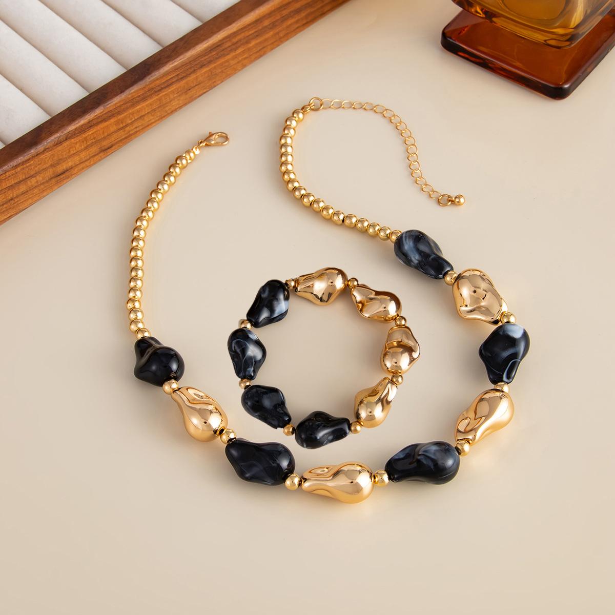 Винтажное богемное колье-чокер из акриловой смолы, браслет, женское креативное украшение для вечеринки, аксессуар