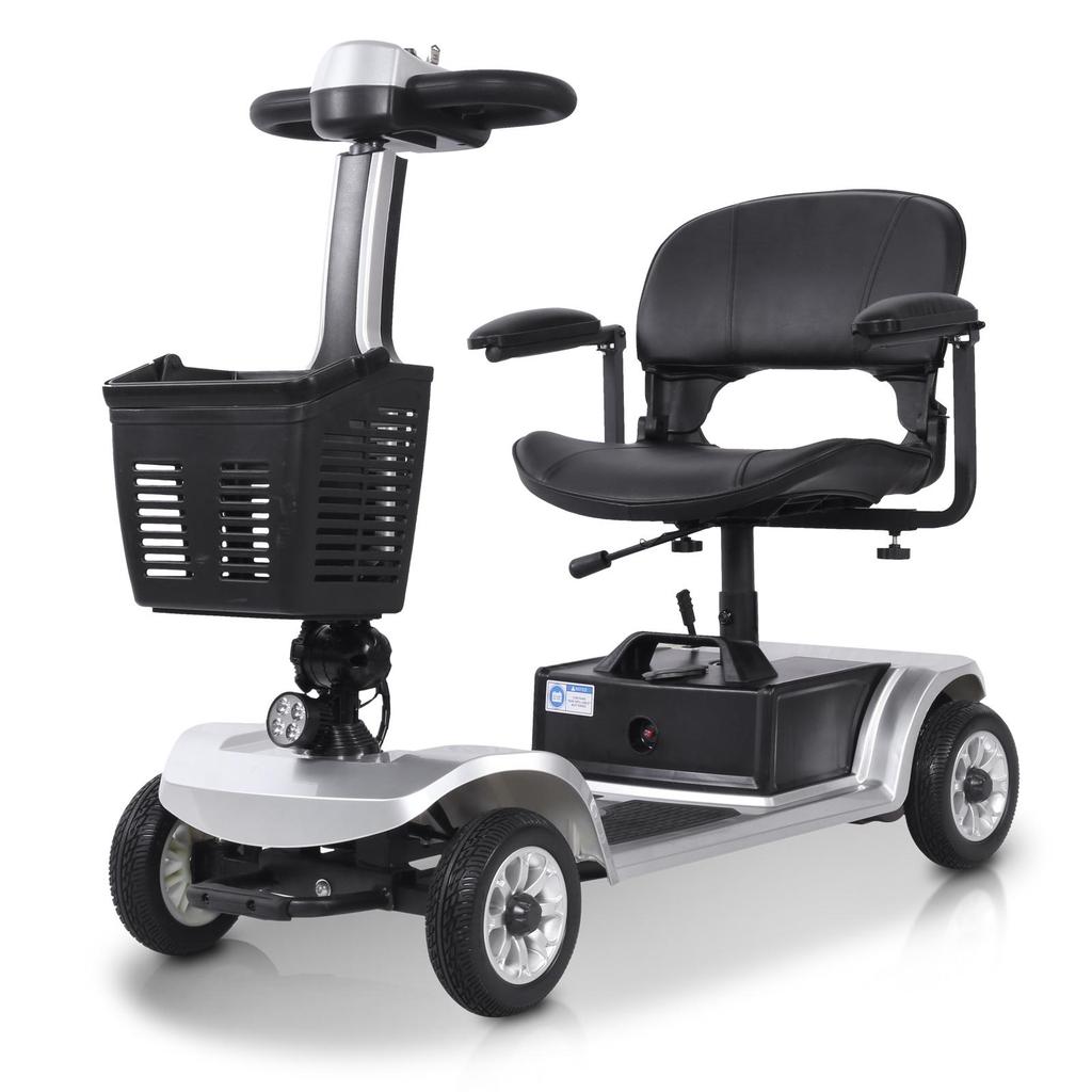 S-02 Scooter de mobilité à quatre roues: Moteur 250W, Batterie Amovible 24V 12Ah, Pneus 8 Pouces—Transport Urbain Pratique