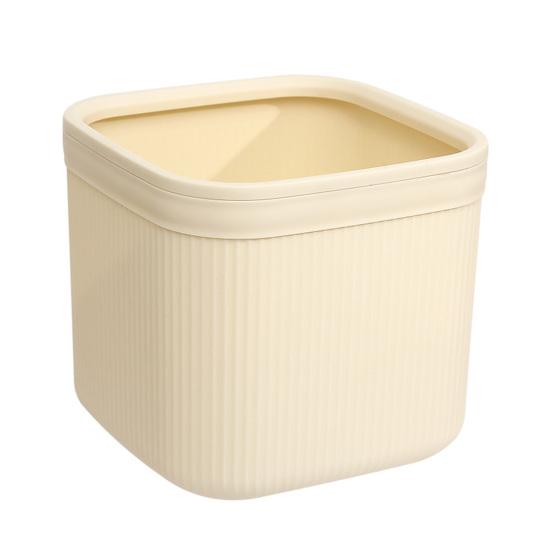 Garbage Can Plastic Desktop Trash Bin Large Capacity Wear-Resistant Trash Can for Office Bathroom Kitchen