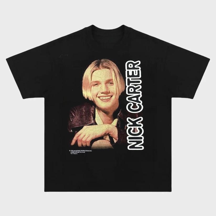 Vintage Back Street Boys Nick Carter 1996 rare T Shirt Unisex S-5XL L