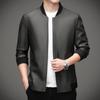 Men's Versatile Hooded Leather Jacket - Plus Velvet, Thickened Sheepskin, Warm Casual Dad Style Outerwear for All Ages
