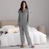 Women's Spring & Autumn Modal Pajama Set: Cardigan, Long Sleeve, Loose Fit, Plus Size