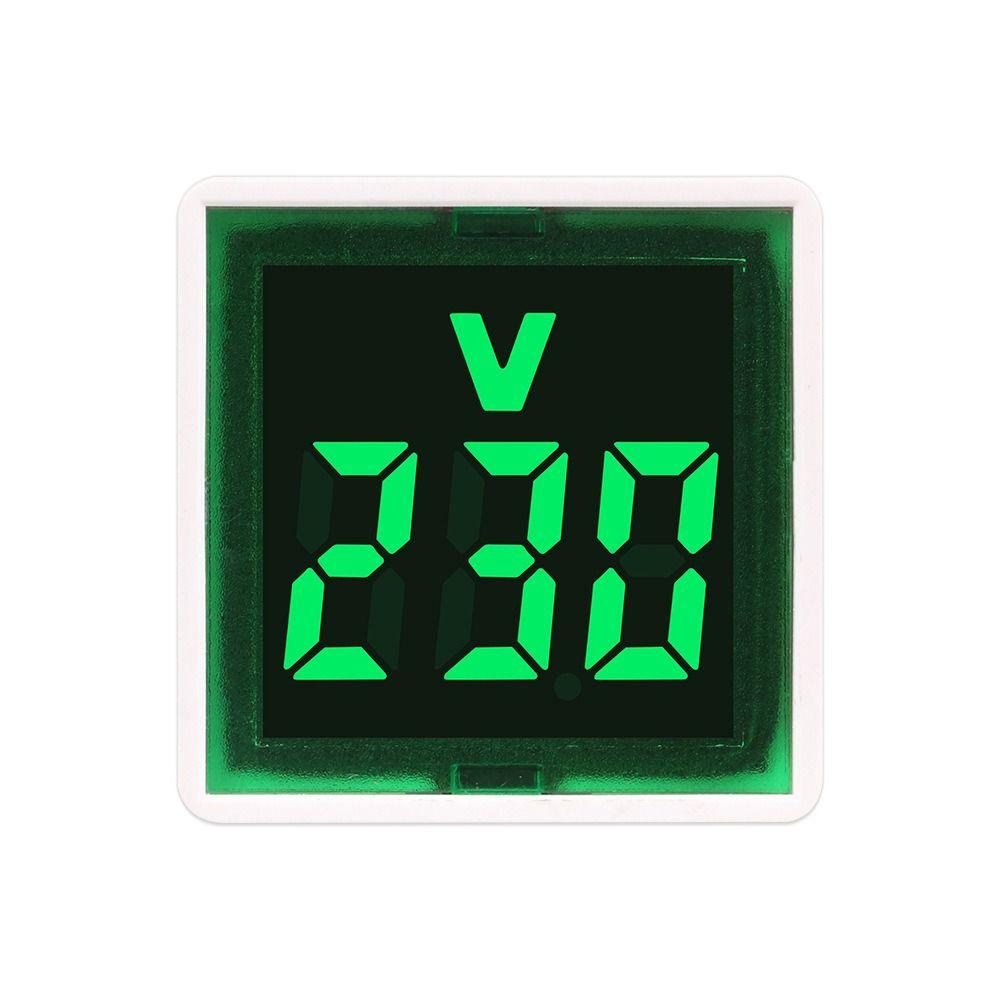 LED Square Voltmeter 220V/230V Voltmeter Portable Voltage Measurement Monitor