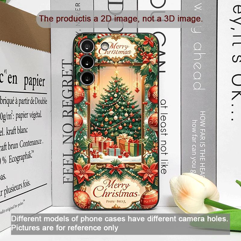 Artistic Merry Christmas Tree Gifts Pattern Phone Case for OPPO Reno 13 12 F 11 10 Pro Plus A58 A79 Find X5 X3 Lite X8 X7 Covers
