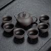 Minimalist Hand-Painted Ceramic Kung Fu Tea Set