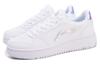 Li Ning Slip Resistant Lightweight Balance Abrasion Resistant Low top Skateboard Shoes Women's White AGCR342-2
