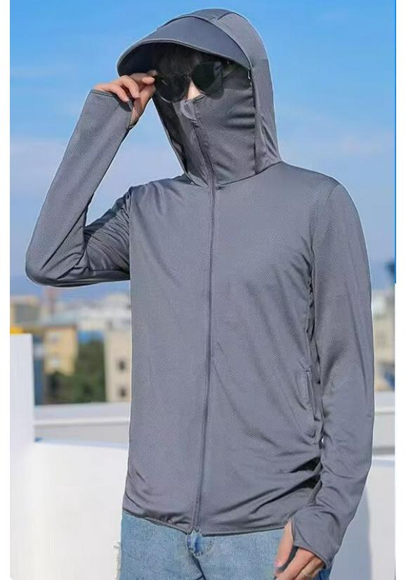 Sommer Ice Silk Atmungsaktive UV-Schutzjacke für das Angeln im Freien