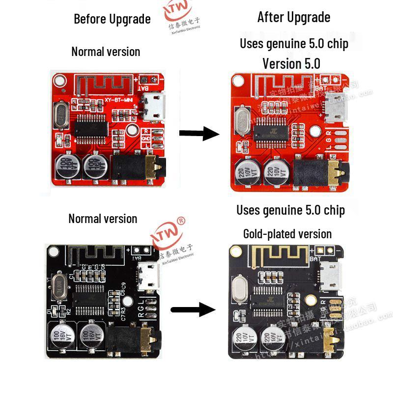 Bluetooth 5.0 MP3 Decoder & Lossless Car Audio Amplifier Module DIY 4.1 Receiver