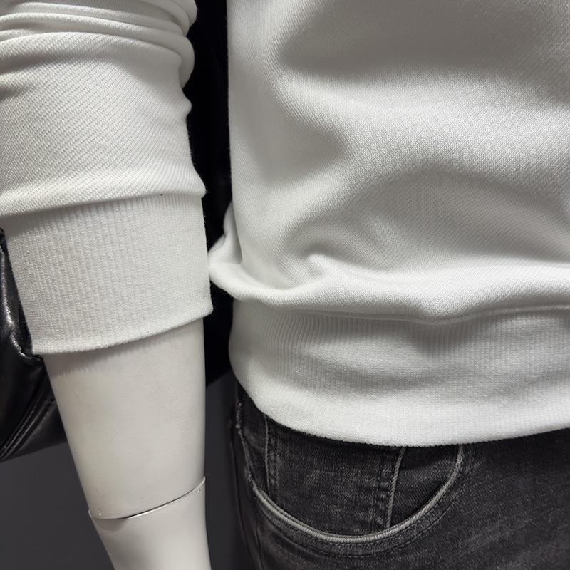 2024 Men's Crew Neck Sweatshirt: Spring/Autumn Casual Long Sleeve Pullover