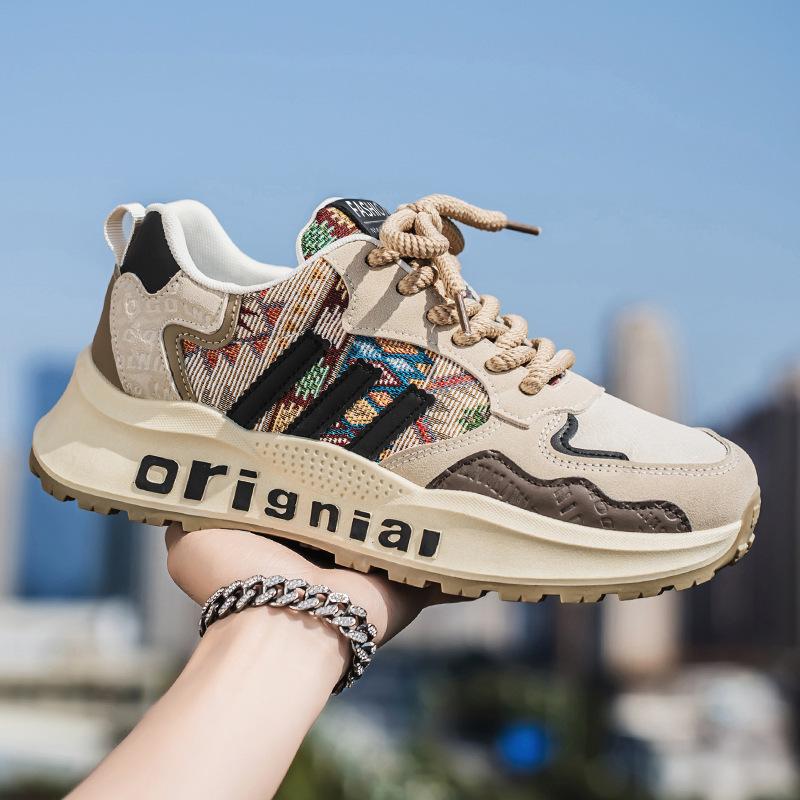 

Трансграничная европейская станция мужская обувь 2025 новая весна универсальная платформа повседневная молодежная спортивная обувь для папы трендовая обувь 44