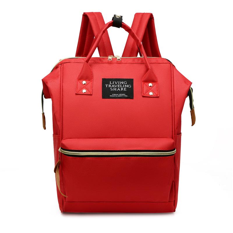 Batoh z plátna s velkým ocelovým klipem v japonském stylu pro ženy a studenty