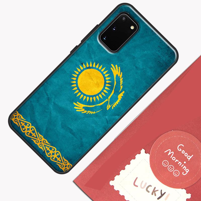 Kazakhstan Flag Phone Case For Samsung Galaxy S25 S26 Ultra S20 S21 S22 S23 S24 Plus S9 S10 S25 FE Cover Shell