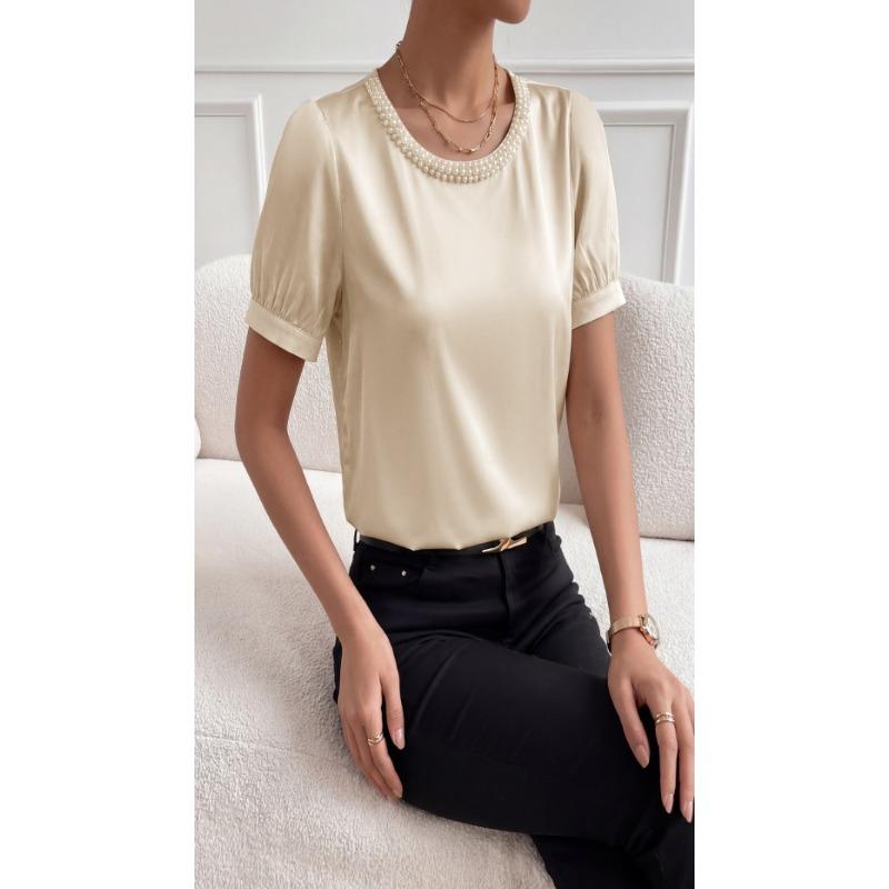 Tuta Corta Elegante Casual Estiva Monopezzo in Raso Liscio da Donna