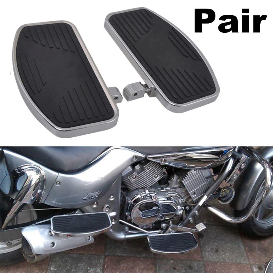 2x Black Adjustable Foot Pegs for Kawasaki Suzuki Yamaha