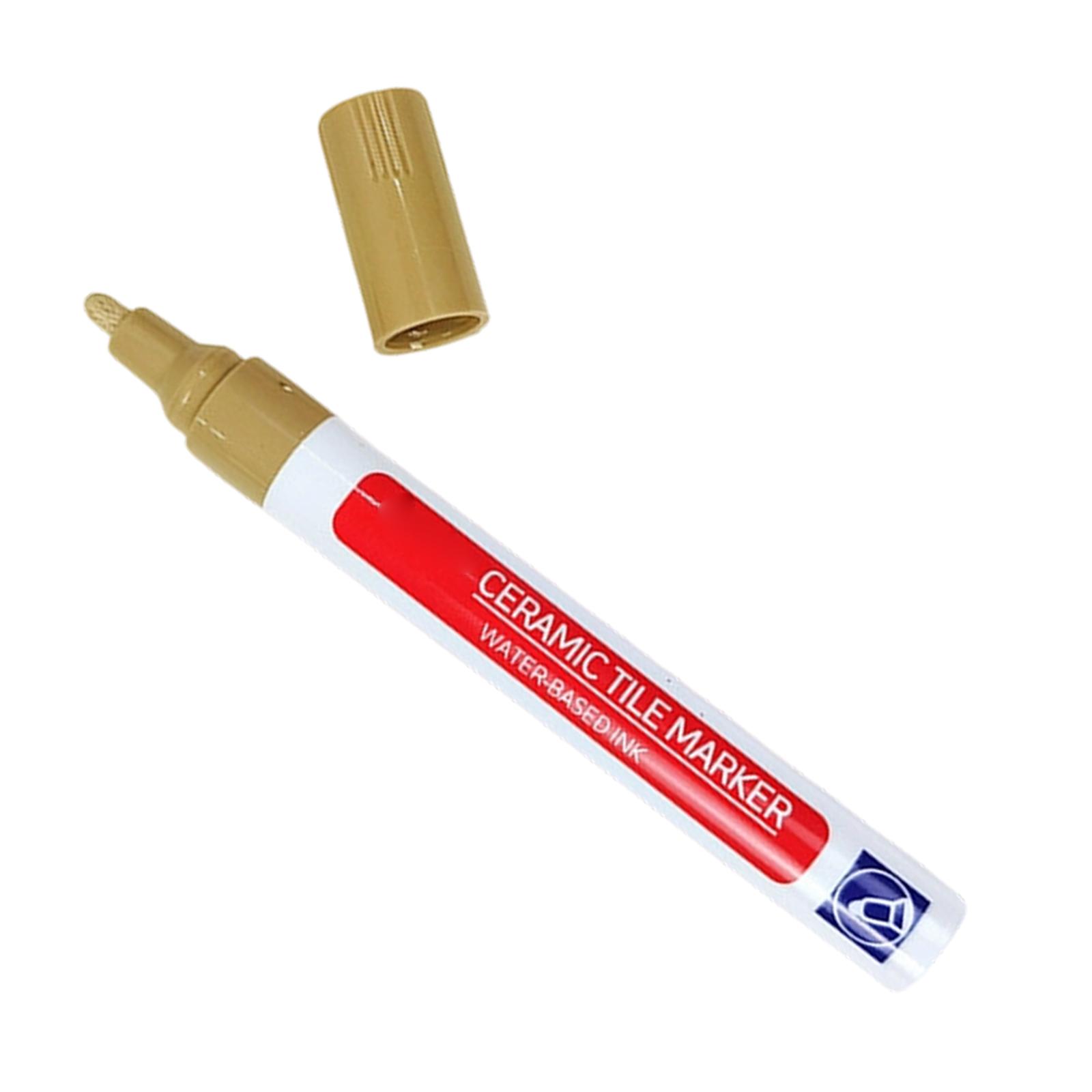

Ceramic Tile Marker Pen for Grout Line Repair and Stain Removal Water-Based Ink for Kitchen Bathroom Floor Wall Gap Restoration Tool One Size хаки