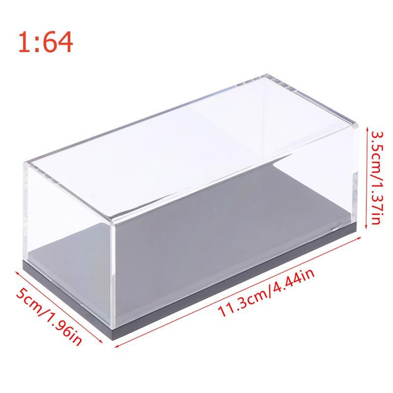 Car Model Display Box Acrylic Display Case for Collectibles Assemble Clear Acrylic Box Protection Showcase 1:32/1:43/1:64