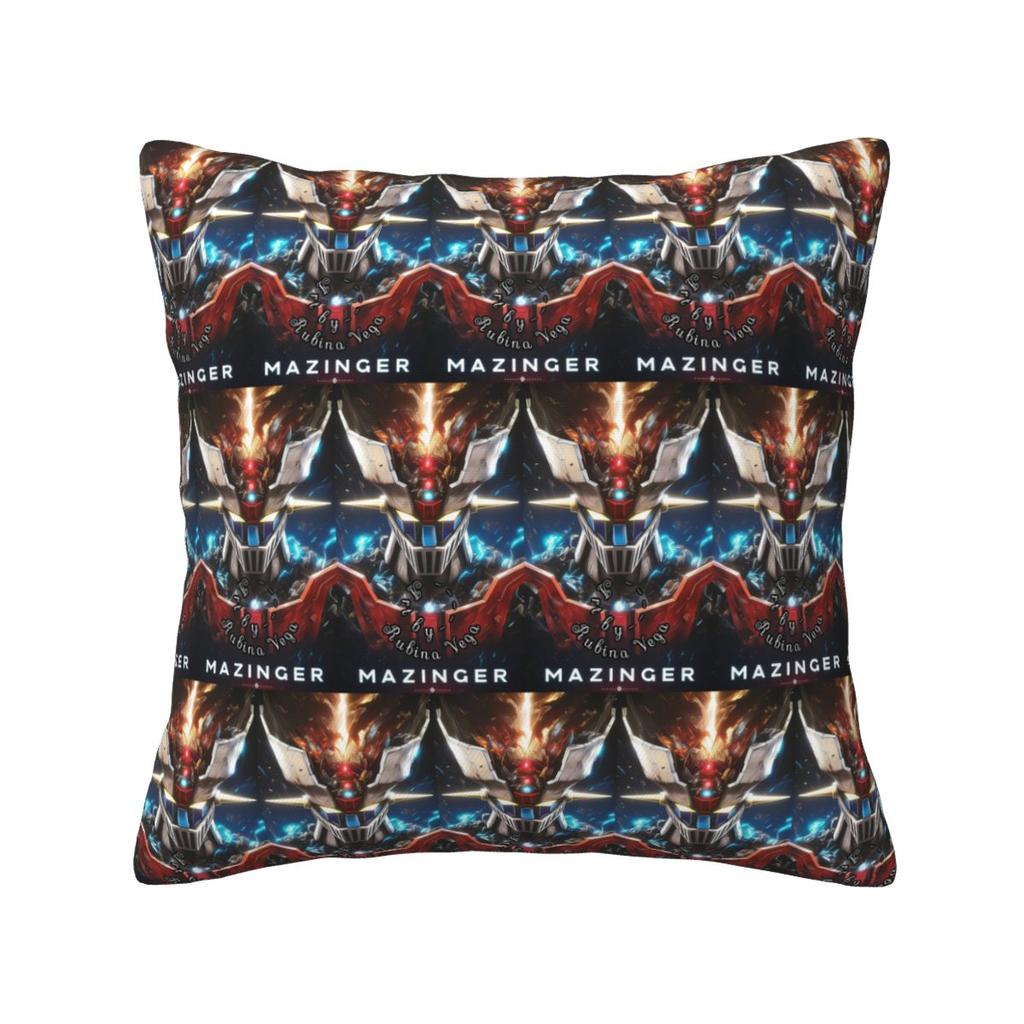 Mazinger Z Mad Robot Grendizer Anime Manga Square Pillowcase Pillow Cover Cushion Decor Comfort Throw Pillow for Home Bedroom