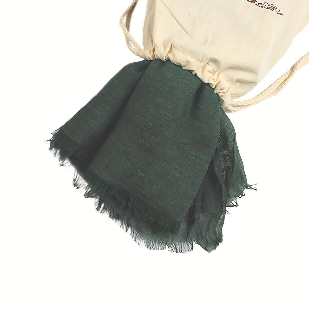 Bohème Style Solid Color Scarf Lightweight Breathable Windproof Beach And Desert Travel Stole Sun Protection Cloak