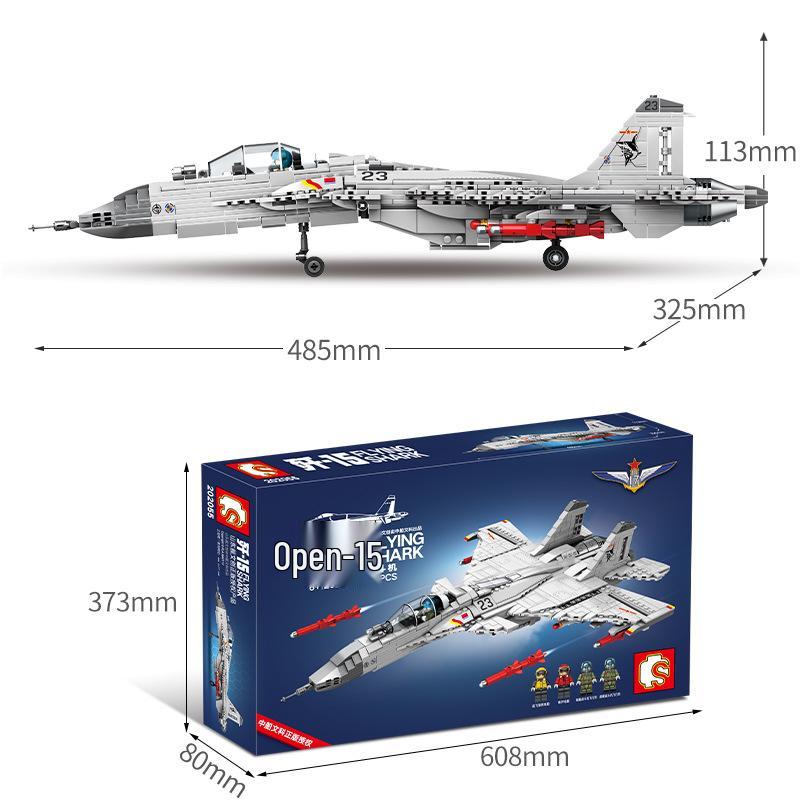 J-15 Fighter Jet Model Building Blocks Toy for Kids