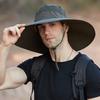 Men  Protection Fisherman Foldable Bucket Hat Double Faced Cap