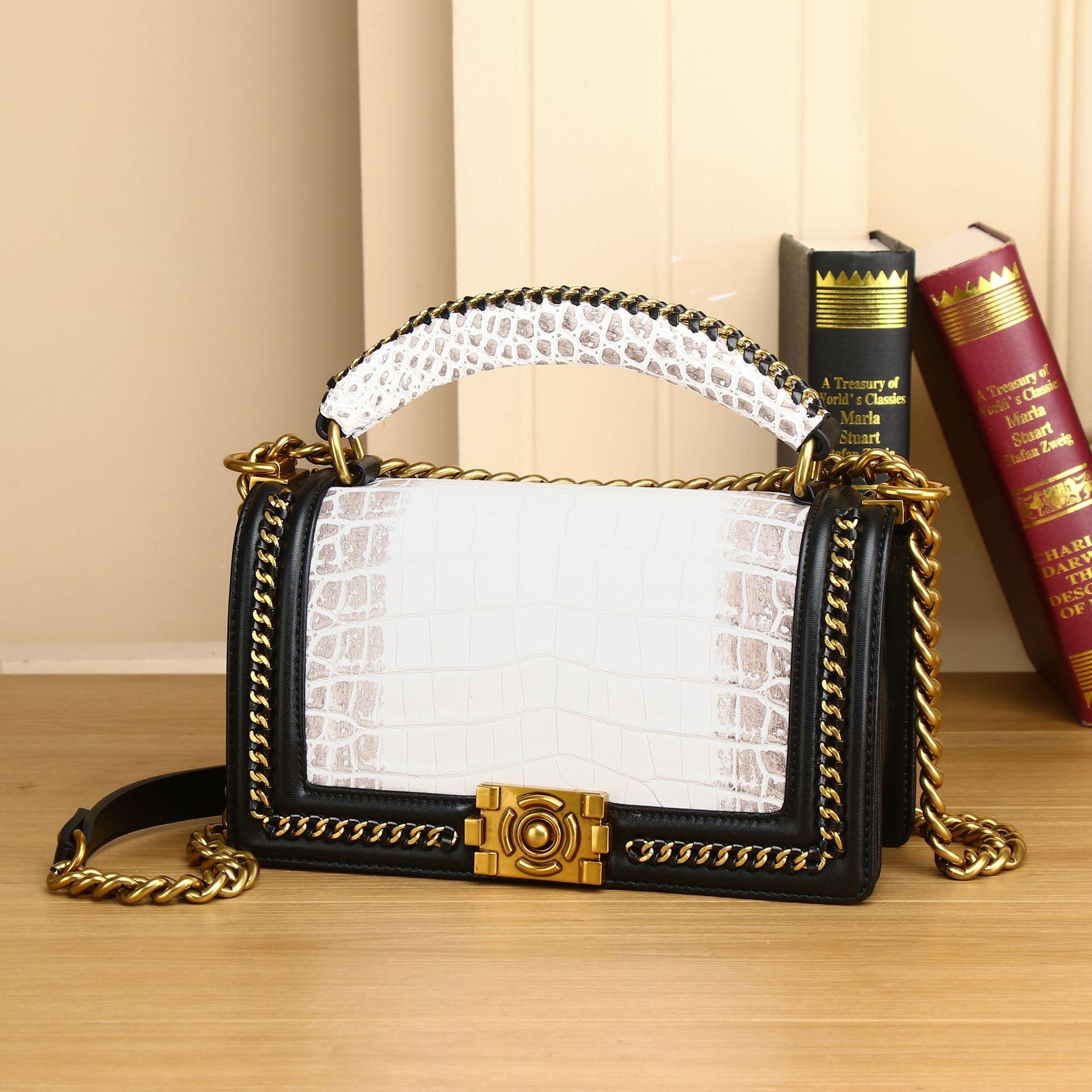 

Сумка из натуральной кожи для женщин с узором под крокодила, роскошная сумка из натуральной кожи, модные сумки высокого качества