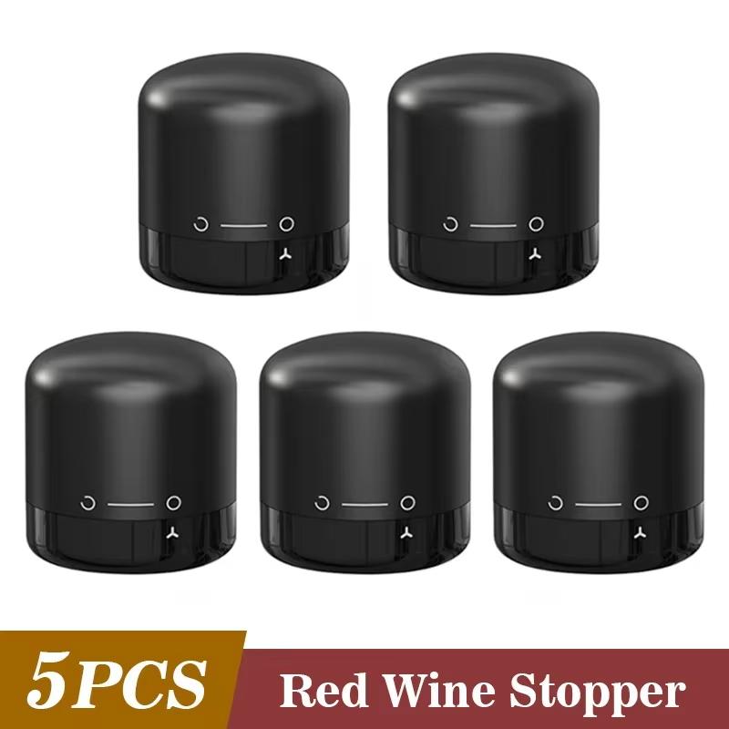 Vacuum Sealed Wine Bottle Stopper Leak Proof Fresh Keeping Cork Plug For Champagne Bar Wine Storage Accessory