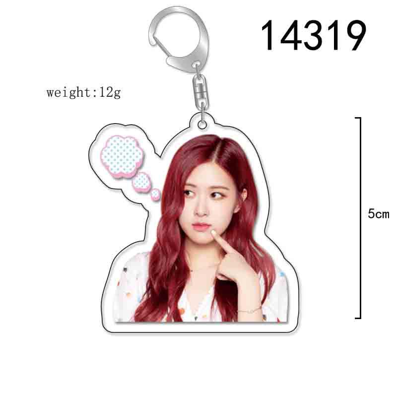 BLACKPINK Acrylic Double-Sided Keychain: Lisa, Jisoo, Jennie, Rosé