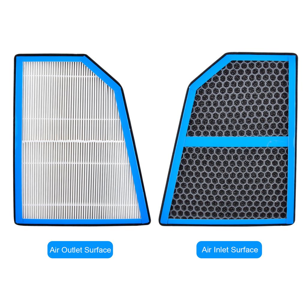For Tesla Model X Cabin Air Filter, Activated Carbon, 5-Layer Filter, Longer Service Life & Stronger Filtering, Unblocked Air Fl