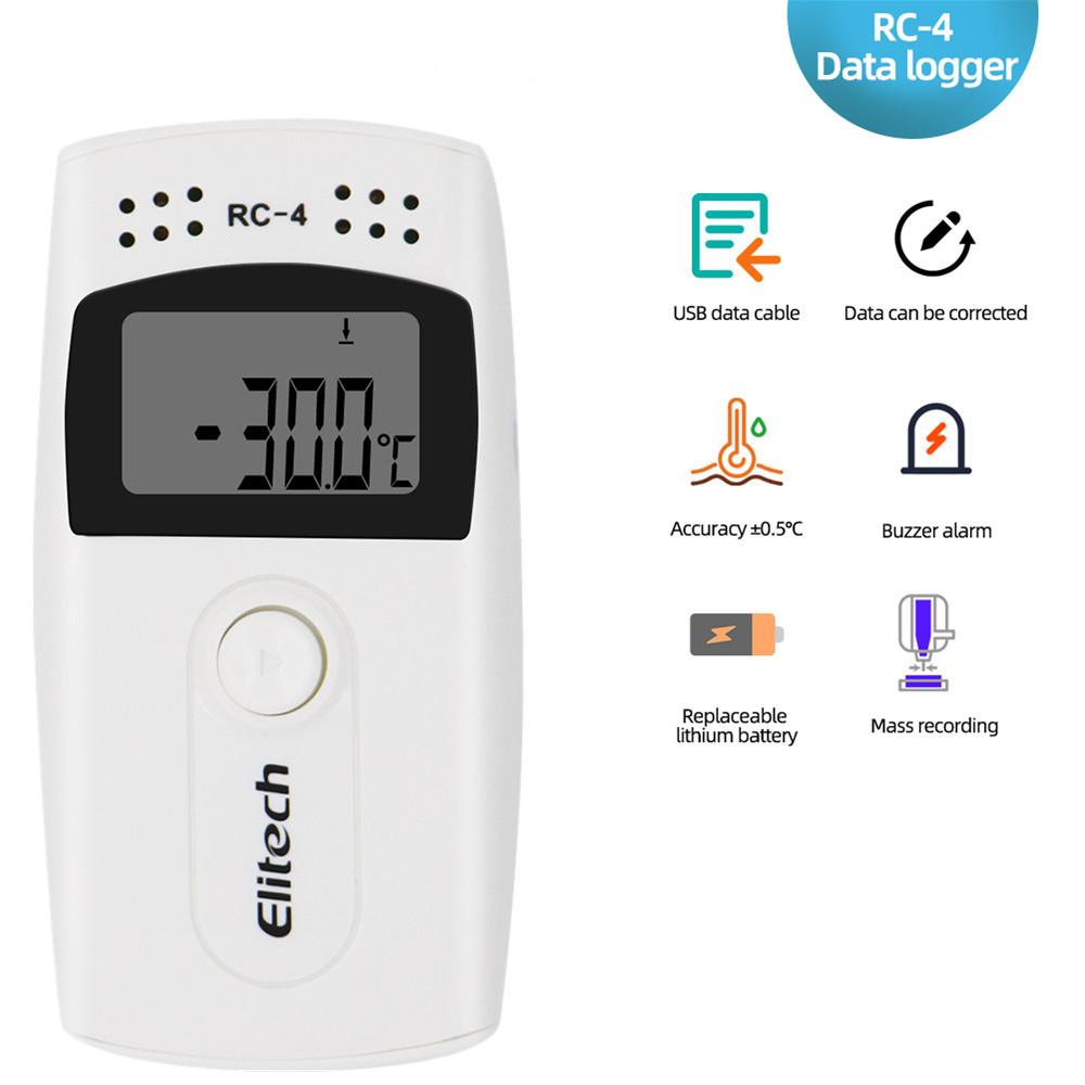 Mini Data Logger RC-4/4HC/5/5+/GSP-6 Digital USB Temperature Humidity Internal Sensor High Precision Recorder