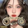 FUNSACHY Color Contacts 1Pair Natural Brown Korean Big Eye Contact Lenses for Eyes Beauty Gray Pupils Colored Soft Lens Yearly