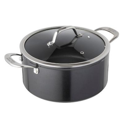 KUHN RIKON EASY PRO Saucepan with Metal Handles and Glass Lid 18 Cm 2.3 Liters