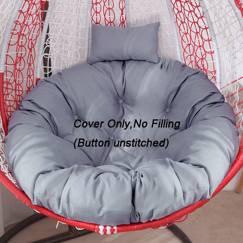 Rattan Swing Chair Cushion Hanging Egg Chair Soft Mat Pad Cover Inoutdoor Patio
