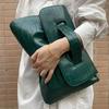 Fashion  Storage Bag Document Bagluxury Crocodile Pattern Women's Briefcase,large Capacity Solid,ladies Simple Clutch Bag