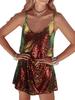 European & American V-neck Sequin Sling Dress for Women - Sexy Nightclub Style