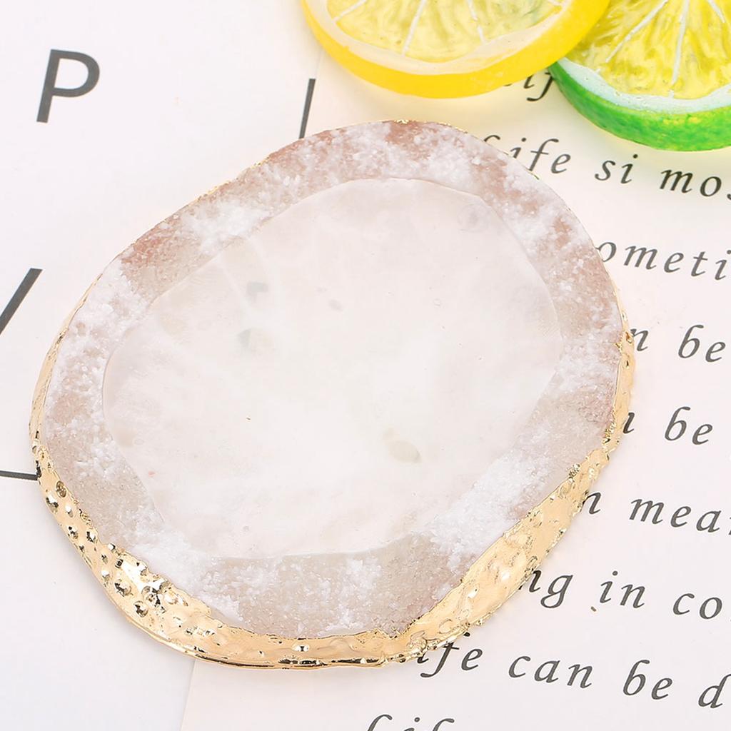 Resin Nail Art Paint Drawing Color Dish Golden Manicure Nail Tool White