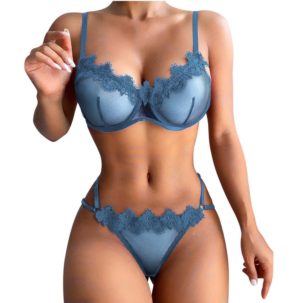 Women's Sexy Lingerie Fashion Lace Sexy Set Two Piece Suit Lingerie