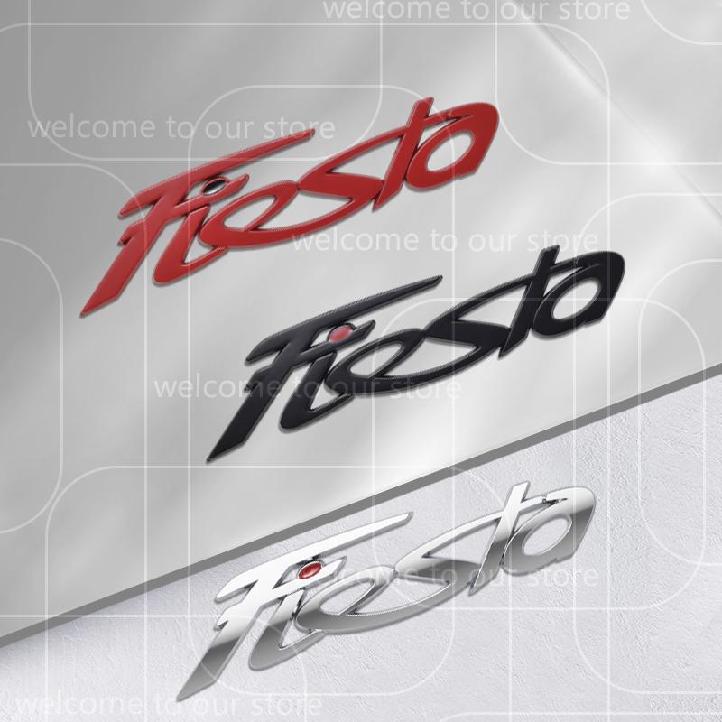 3D For Ford Fiesta MK6 MK7 MK8 MK5 ST Car Sticker Zinc Alloy G1Emblem Body Accessories Styling Metal Rear Trunk Badge Decal