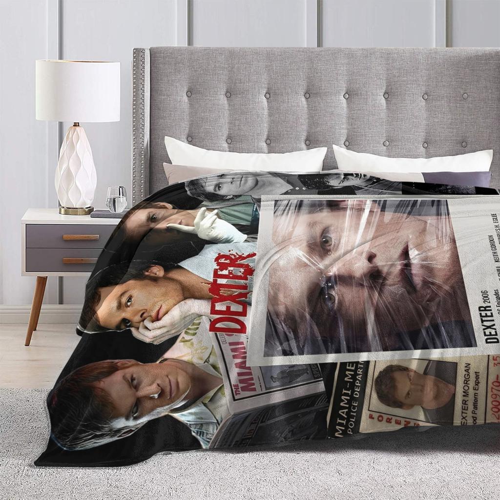 Dexter  Warm Soft Blanket  Kids Plush Throw Blanket Fluffy Couch Chair Flannel Bedspread Sofa Bed Cover