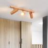 Simple Nordic Wood Spotlights Indoor Lighting Ficture for Living Room, TV Wall, Clothing Store Track Lamp, LED Light Hoom Decor