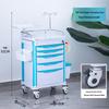 ABS Anesthesia & Infusion Multifunctional Rescue Trolley with Single/Double Door and Five Drawers