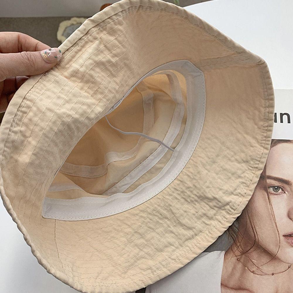 Breathable Fisherman Hat Cotton Sunhat Fashion Beach Cap for Outdoor