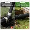 4-inch Pipe Internal Coupling Durable Drainage Adapter Fitting PVC Pipe Joint Corrugated  Boat