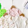 Super Soft Japanese-Style Baby Warm Air Layer One-Piece Romper for 1-Month-Old Baby, Mi Fei Pure Cotton Jumpsuit 80-90